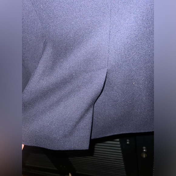 Banana Republic Navy Petite Wool Blazer Size 00 - Picture 8 of 13